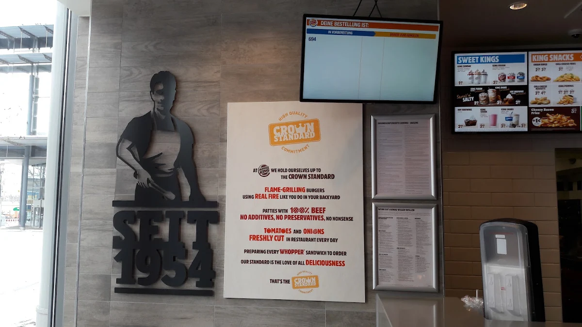 Speisekarte, Burger King Magdeburg