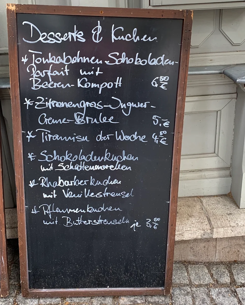 Speisekarte, Café-Restaurant ANNO 1900