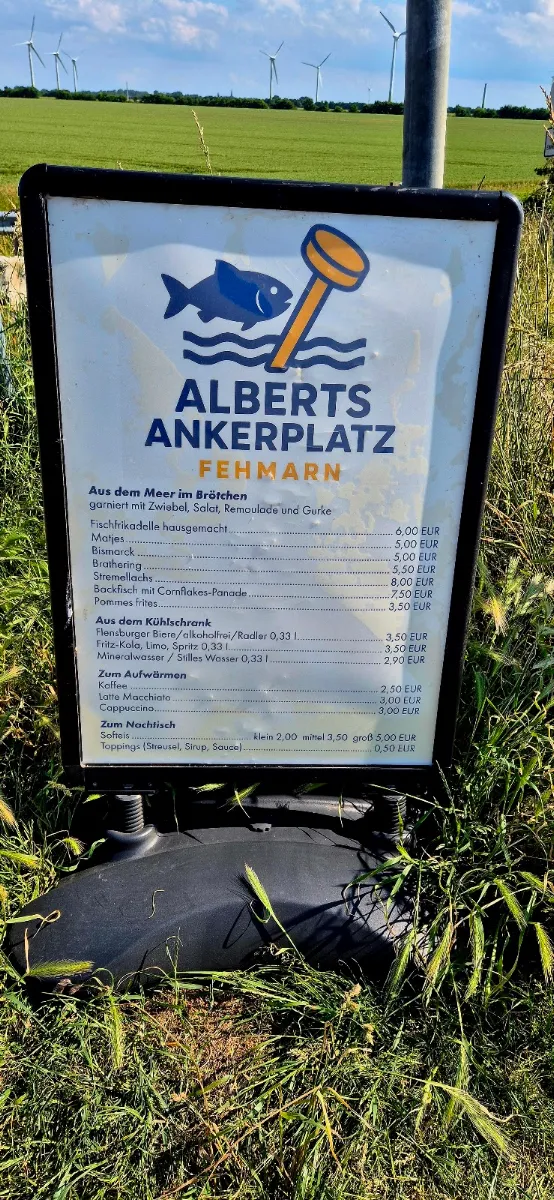 Speisekarte, Alberts Ankerplatz