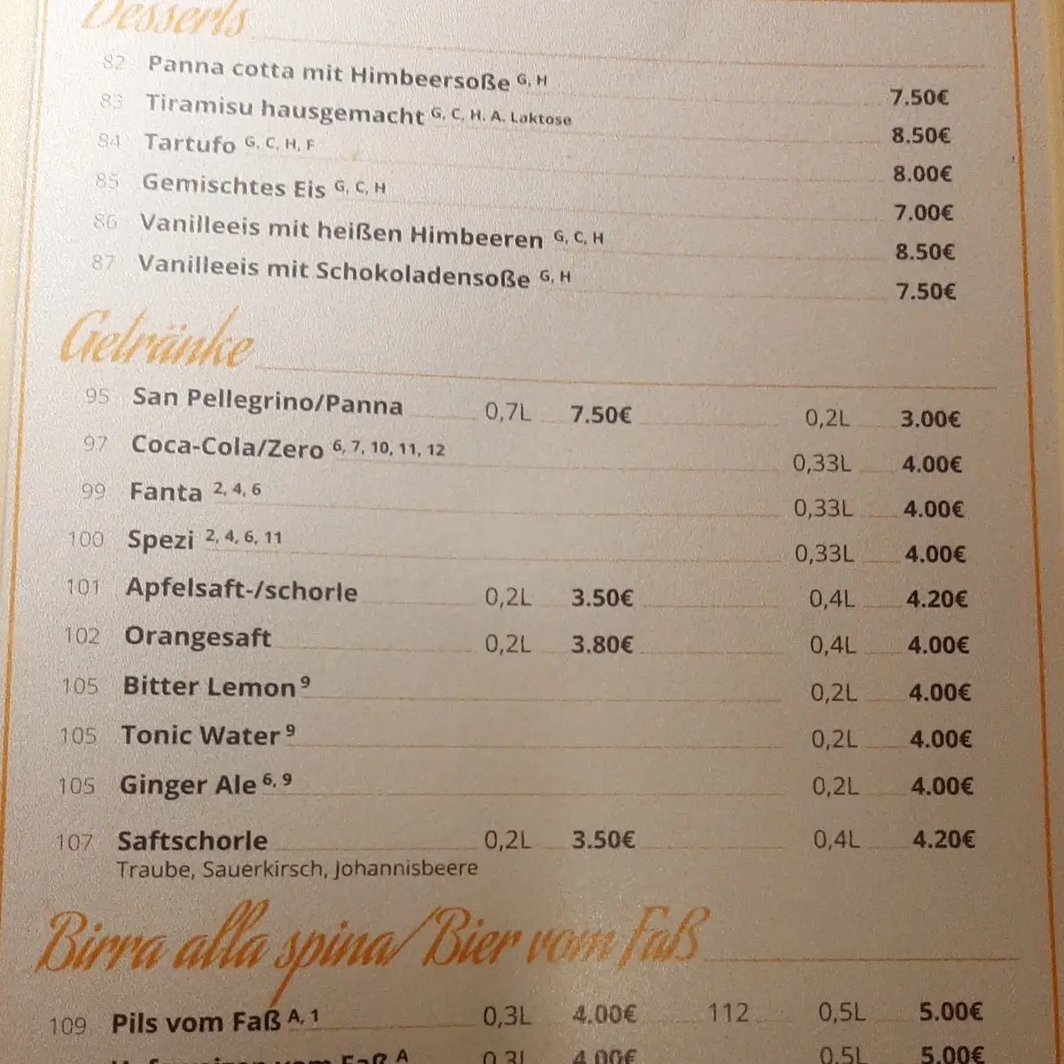 Speisekarte photo 5