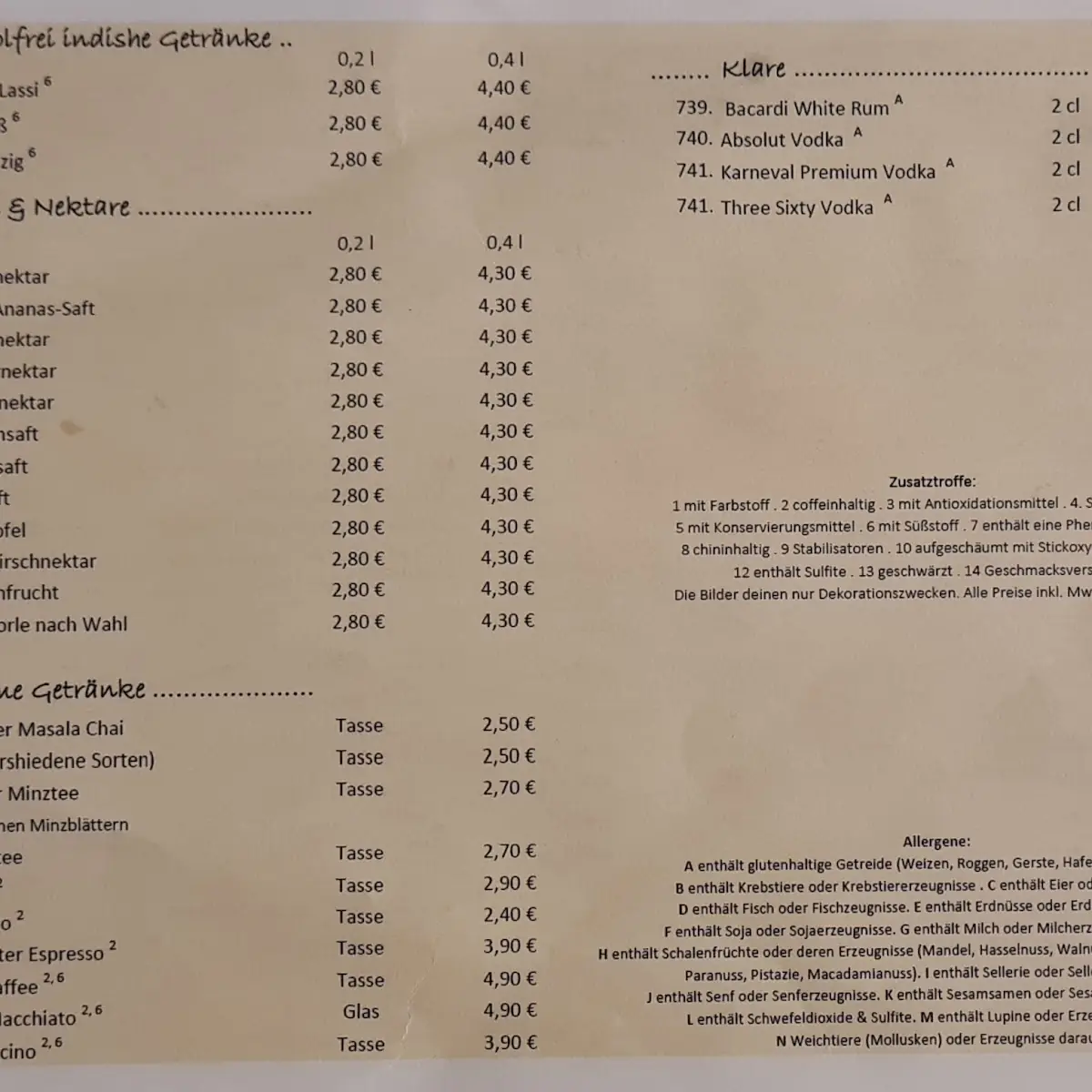 Speisekarte photo 7