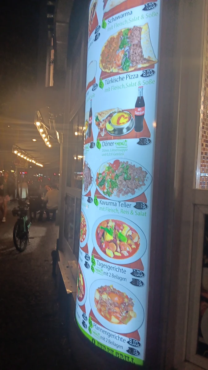 Speisekarte, Imren Grill