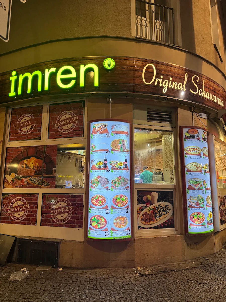 Speisekarte, Imren Grill