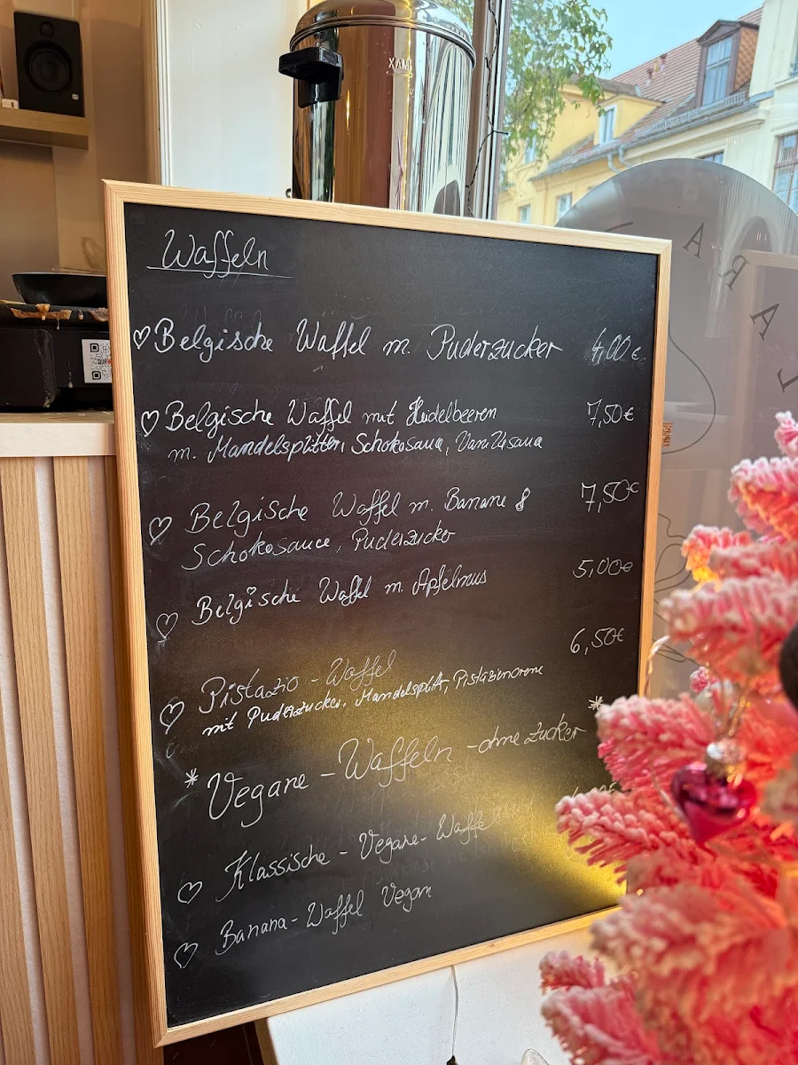 Speisekarte, Café Clara