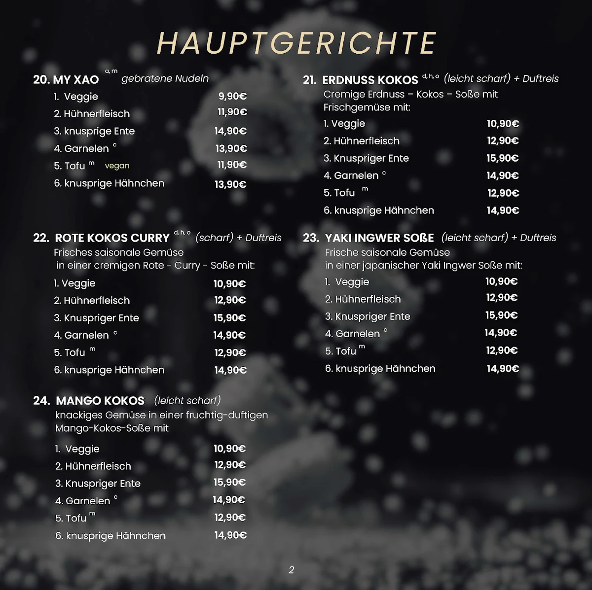 Speisekarte photo 2