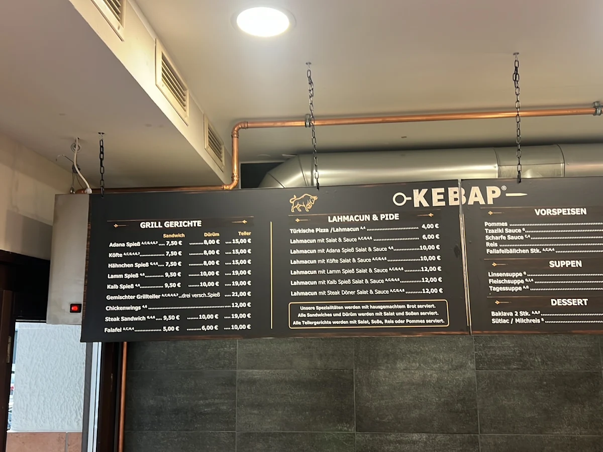 Speisekarte, Kebap