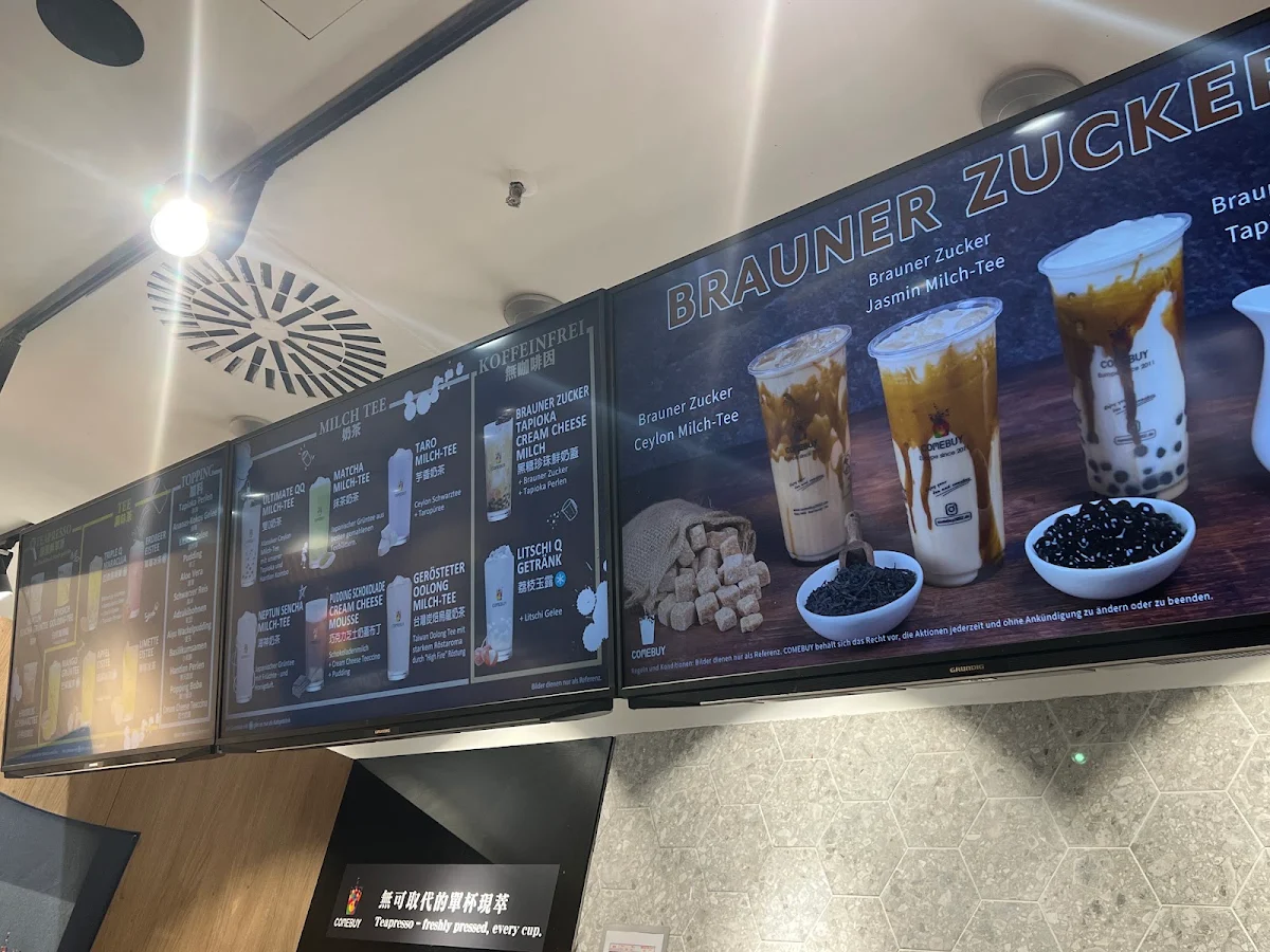 Speisekarte, Comebuy Stuttgart