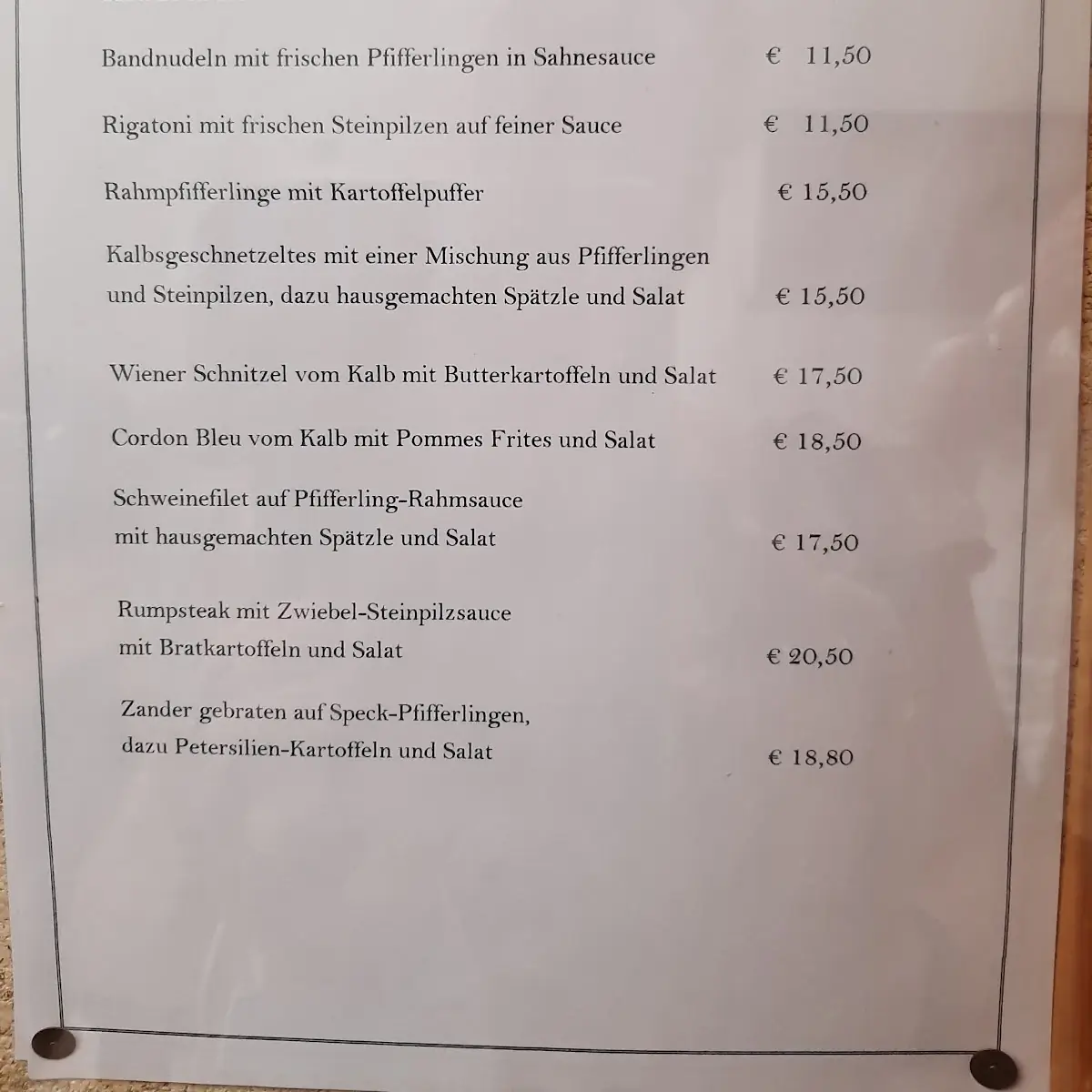 Speisekarte photo 7