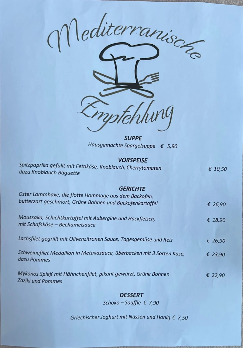 Speisekarte photo 2