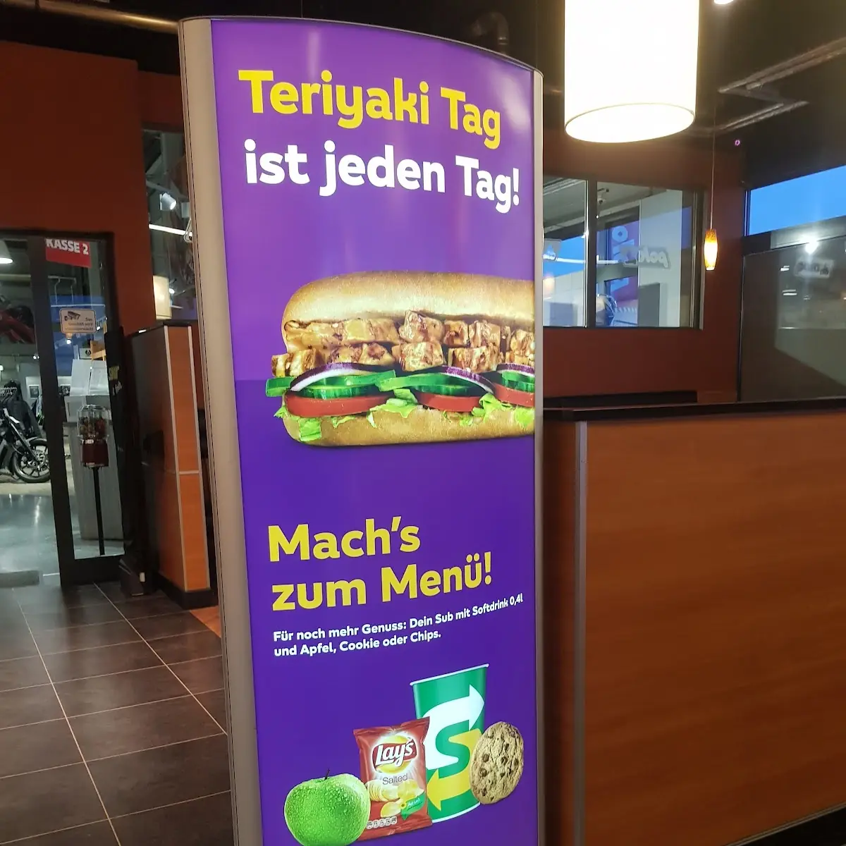 Speisekarte, Subway