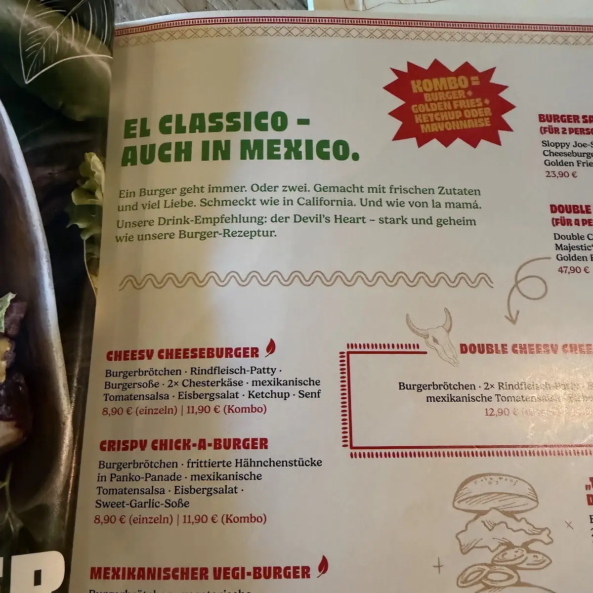 Speisekarte, SAUSALITOS