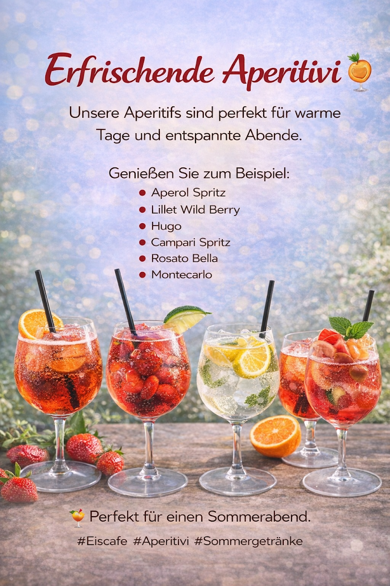 Speisekarte, EisCafé Da Claudio Lahr 2