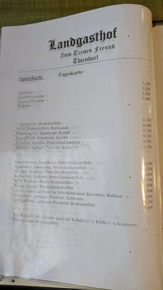 Speisekarte photo 2
