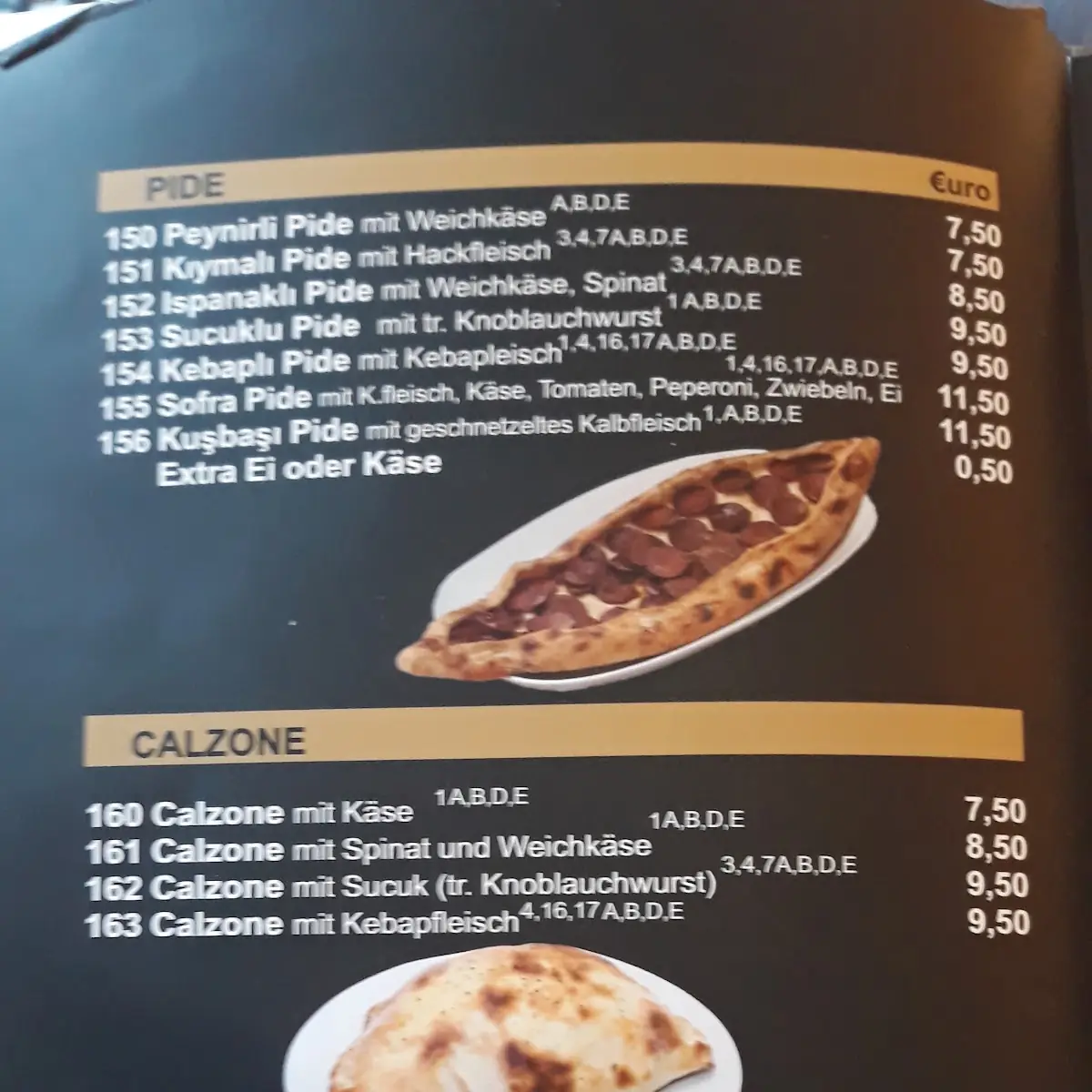 Speisekarte, SOFRA Neckarsulm