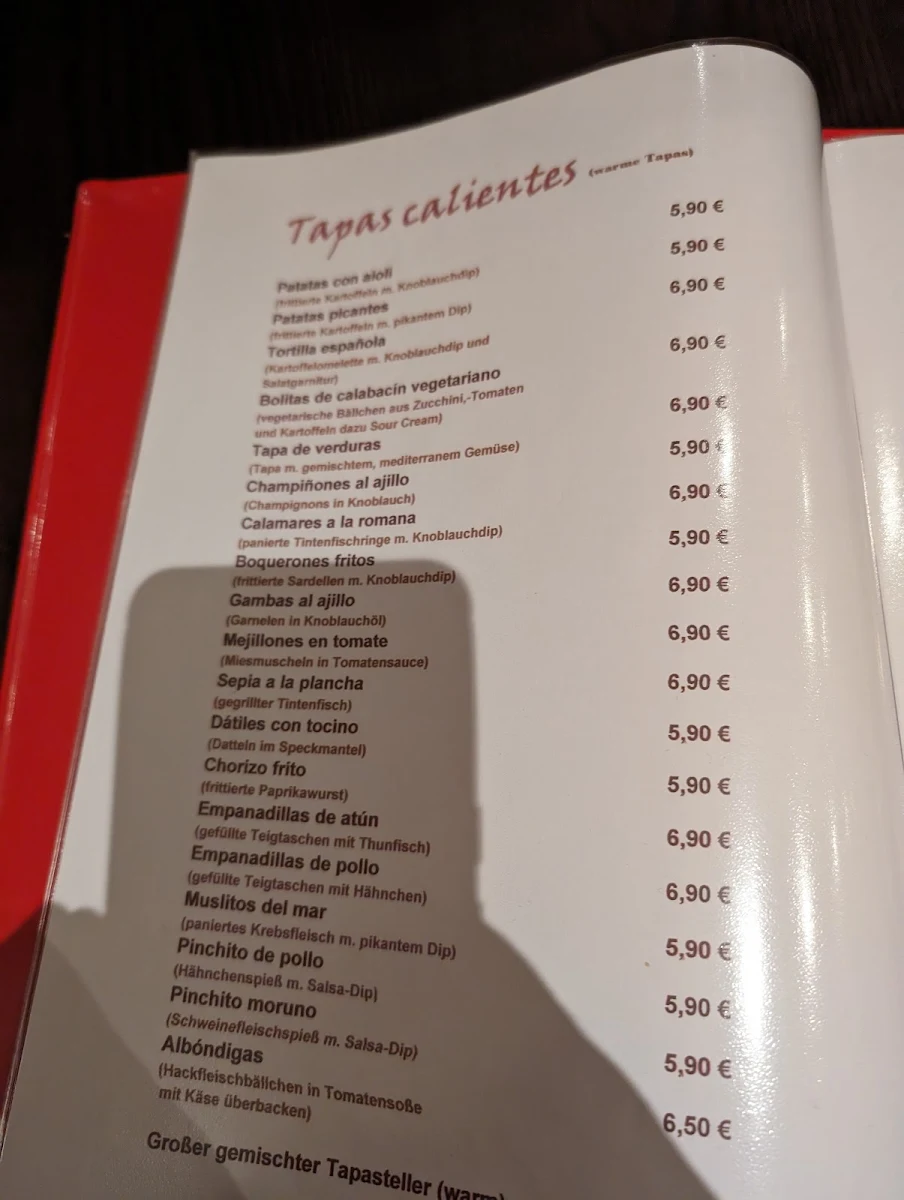 Speisekarte photo 3