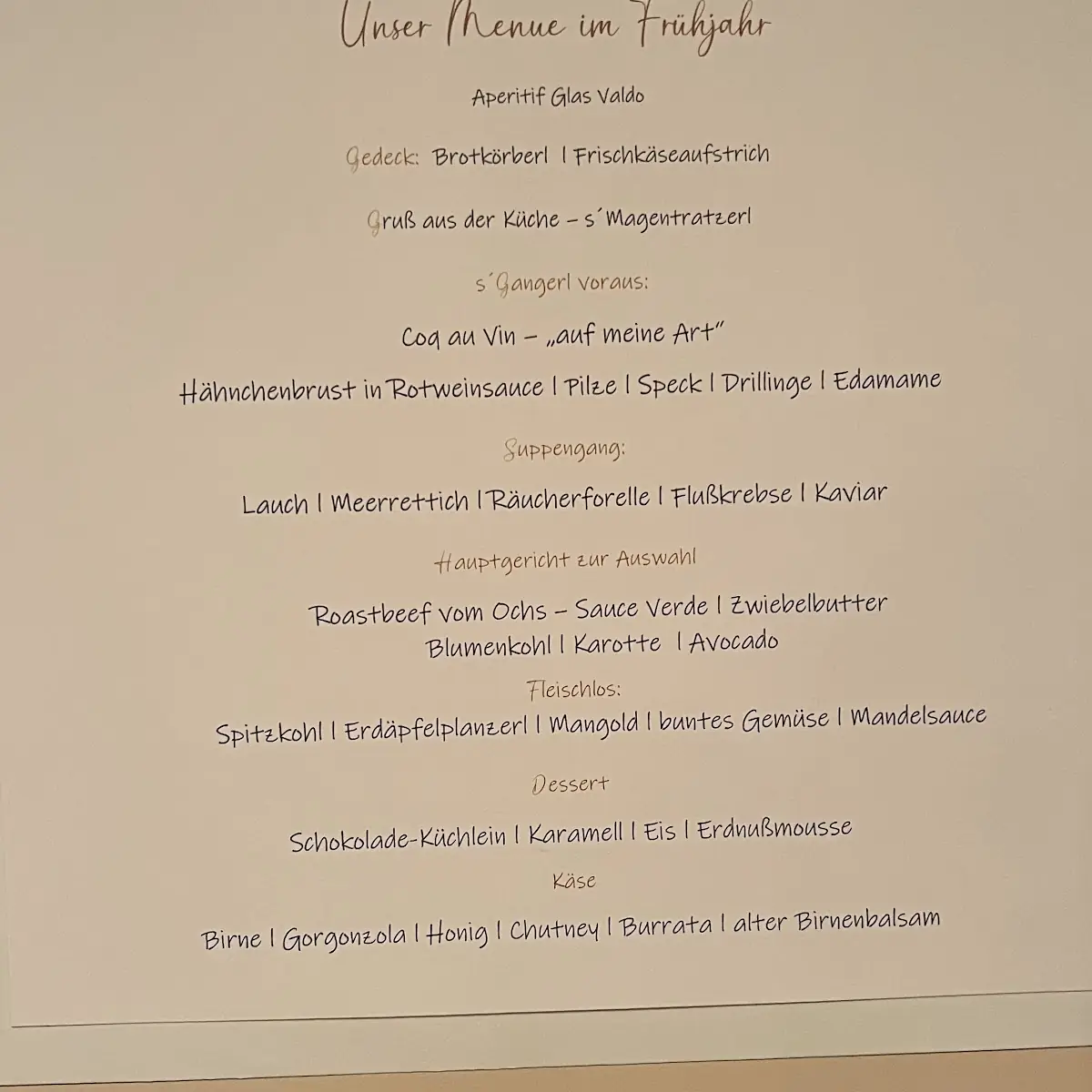 Speisekarte photo 2