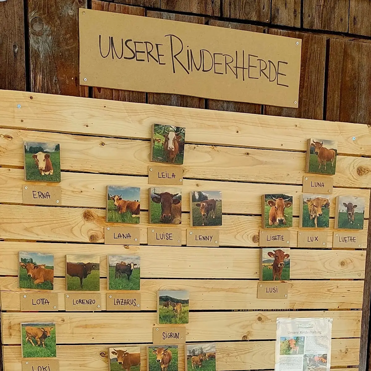 Speisekarte, Hofcafé KlosterGut Schlehdorf