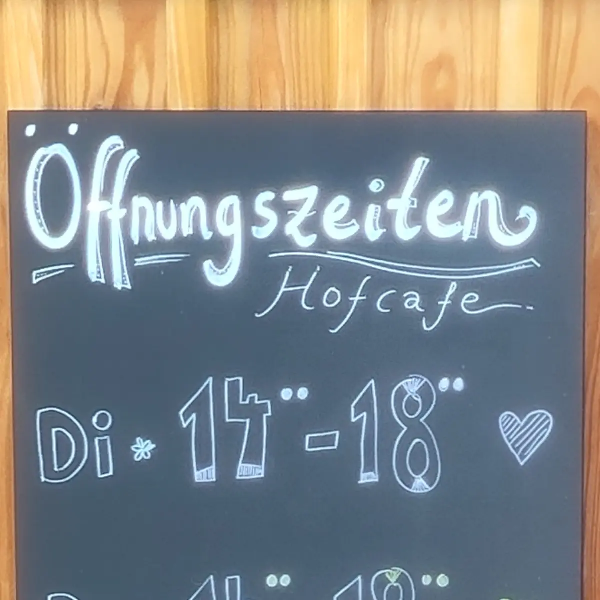 Speisekarte, Hofcafé KlosterGut Schlehdorf