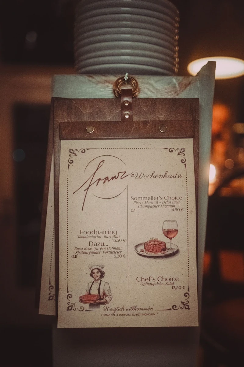 Speisekarte, franz.