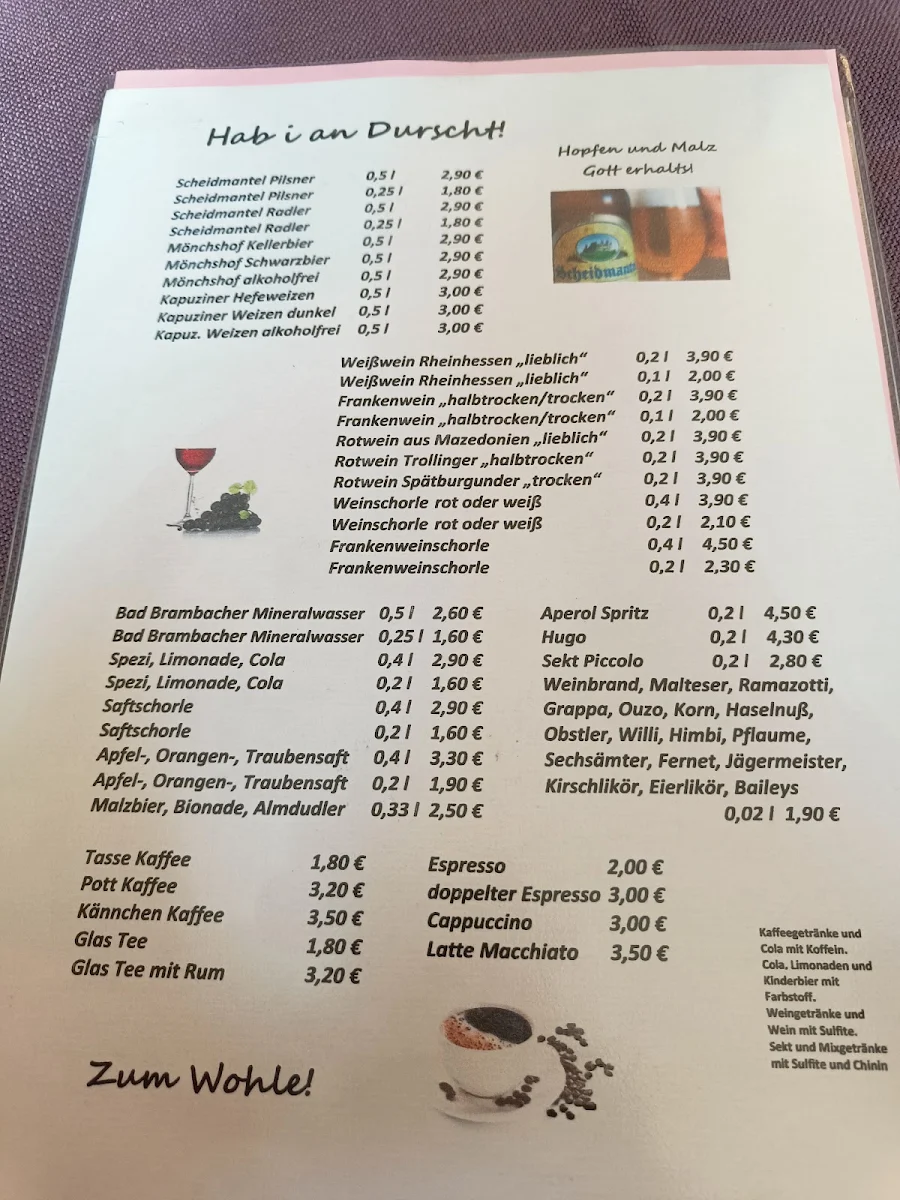 Speisekarte photo 1
