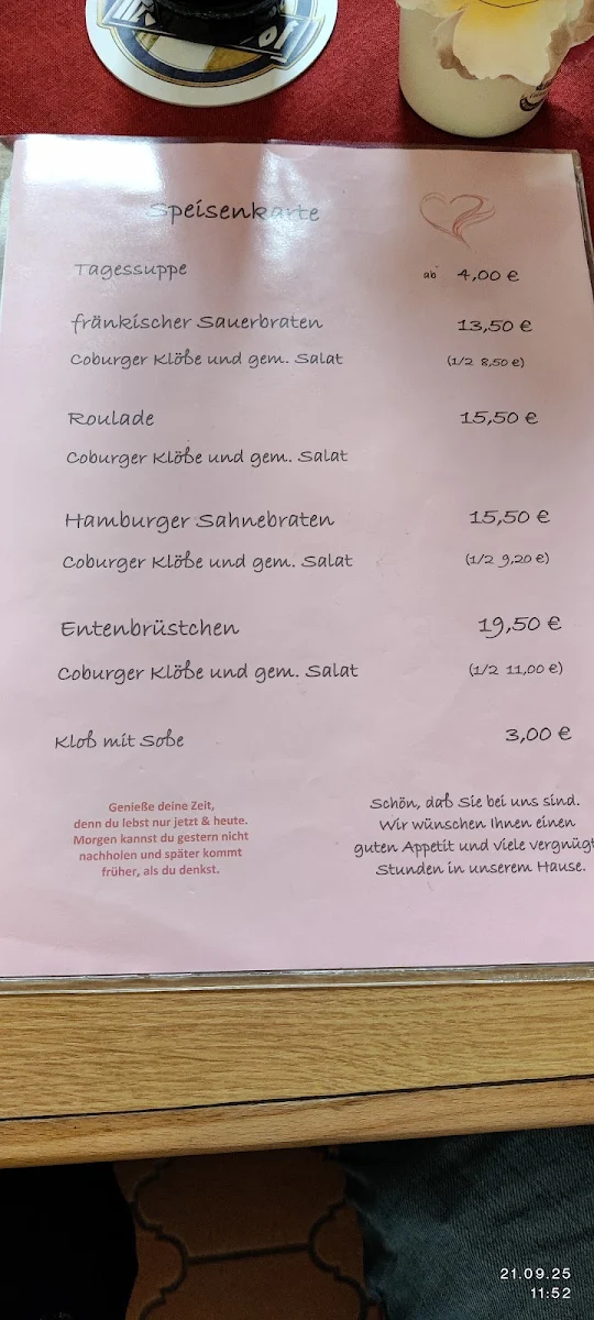 Speisekarte photo 2