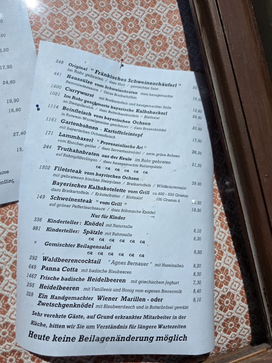 Speisekarte photo 2
