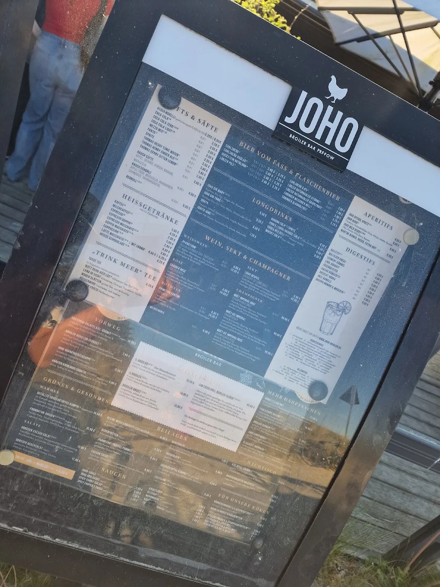 Speisekarte, JOHO Broiler Bar