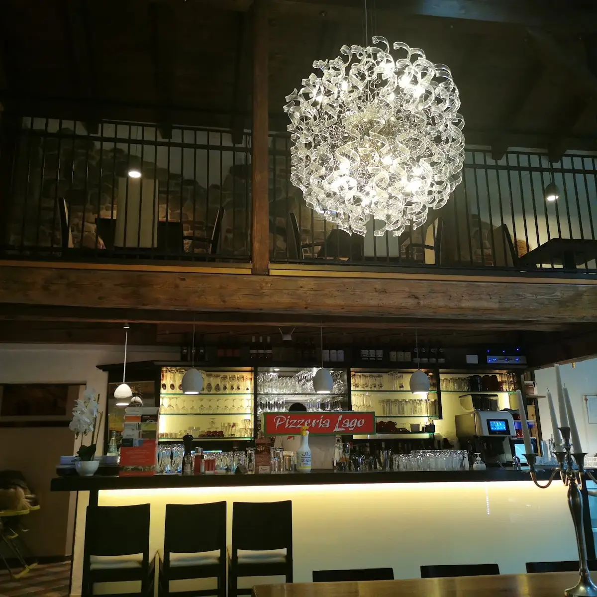 Atmosphäre, Restaurant Pizzeria Seealm Lago