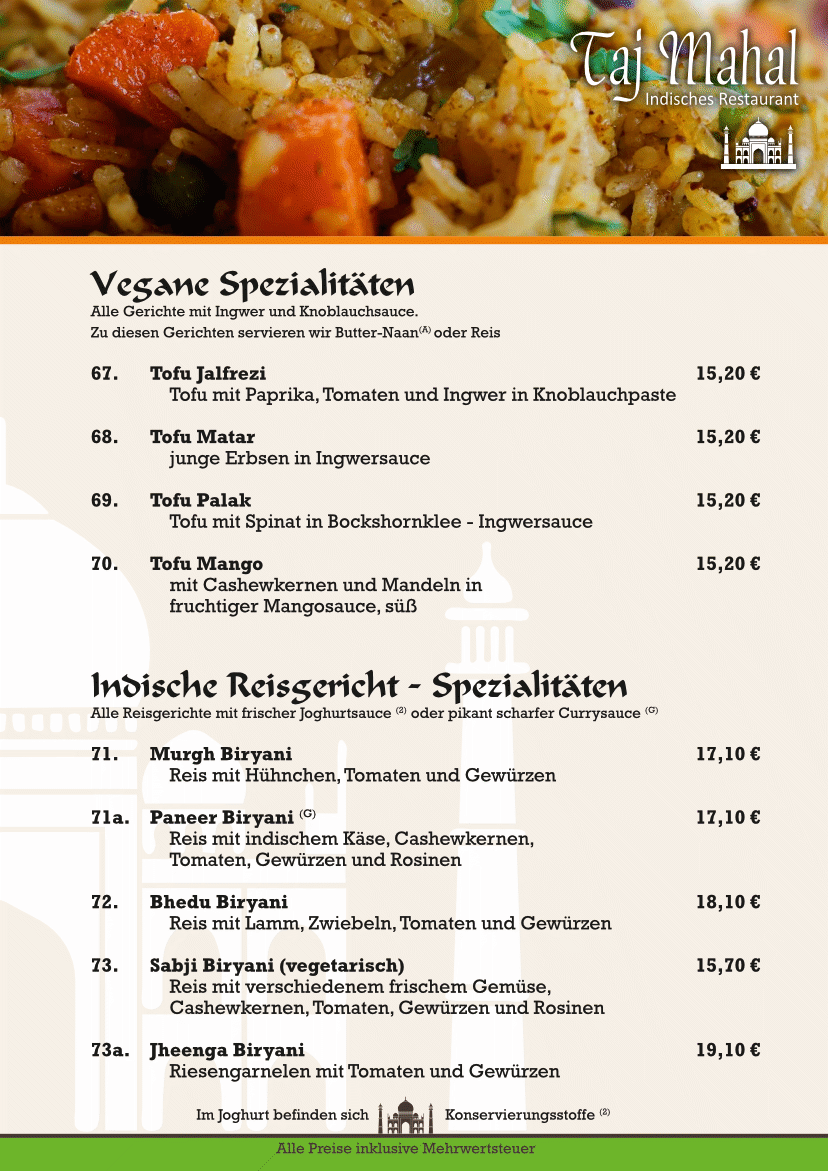 Speisekarte photo 2