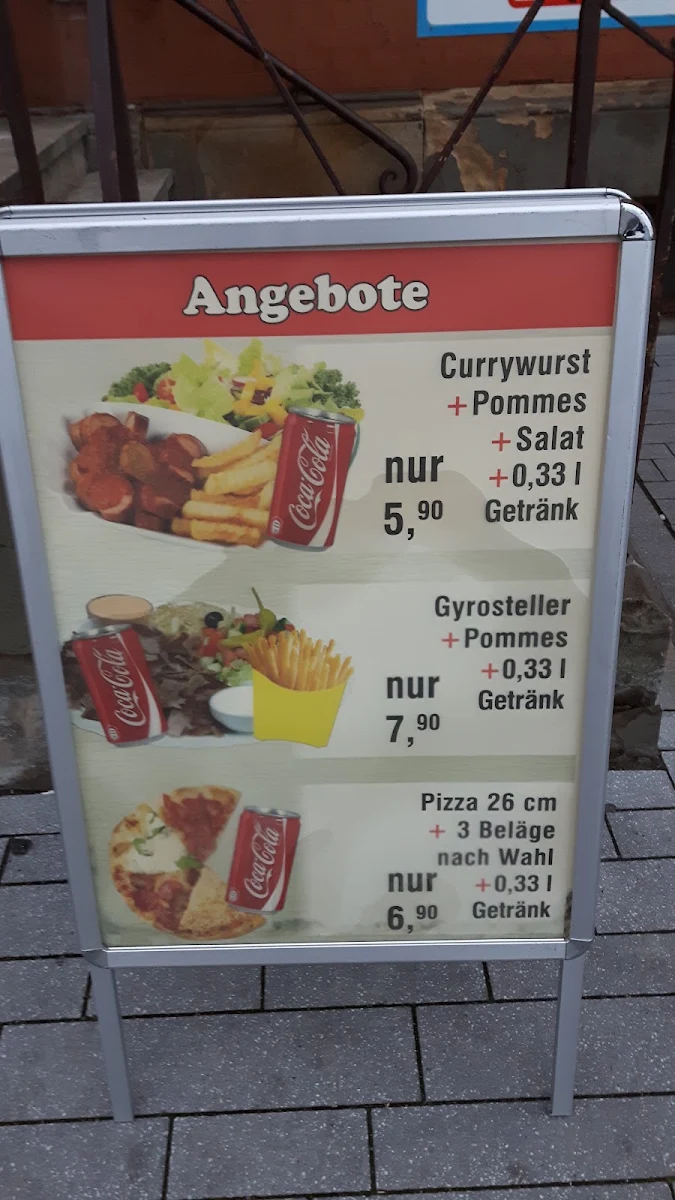 Speisekarte, Pizza-Flitzer
