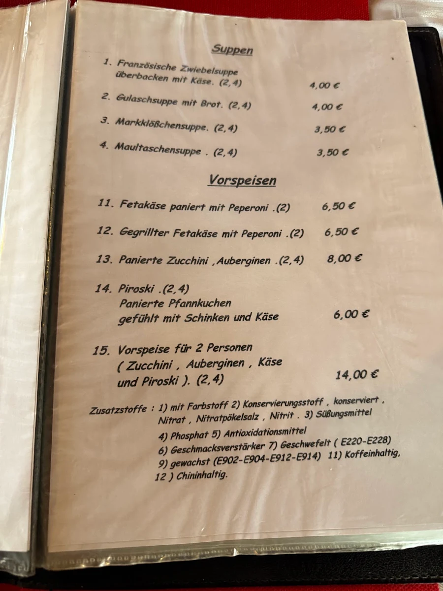 Speisekarte photo 3
