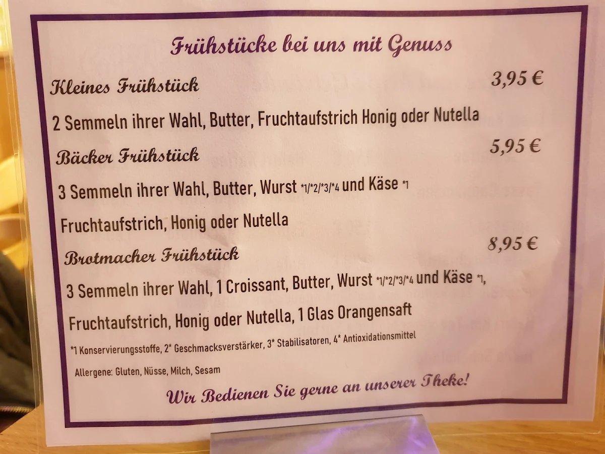 Speisekarte photo 1