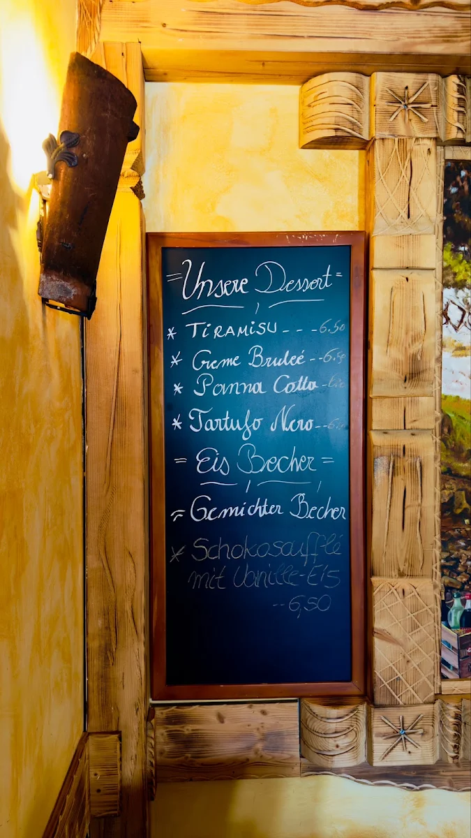 Speisekarte, Pane & Vino
