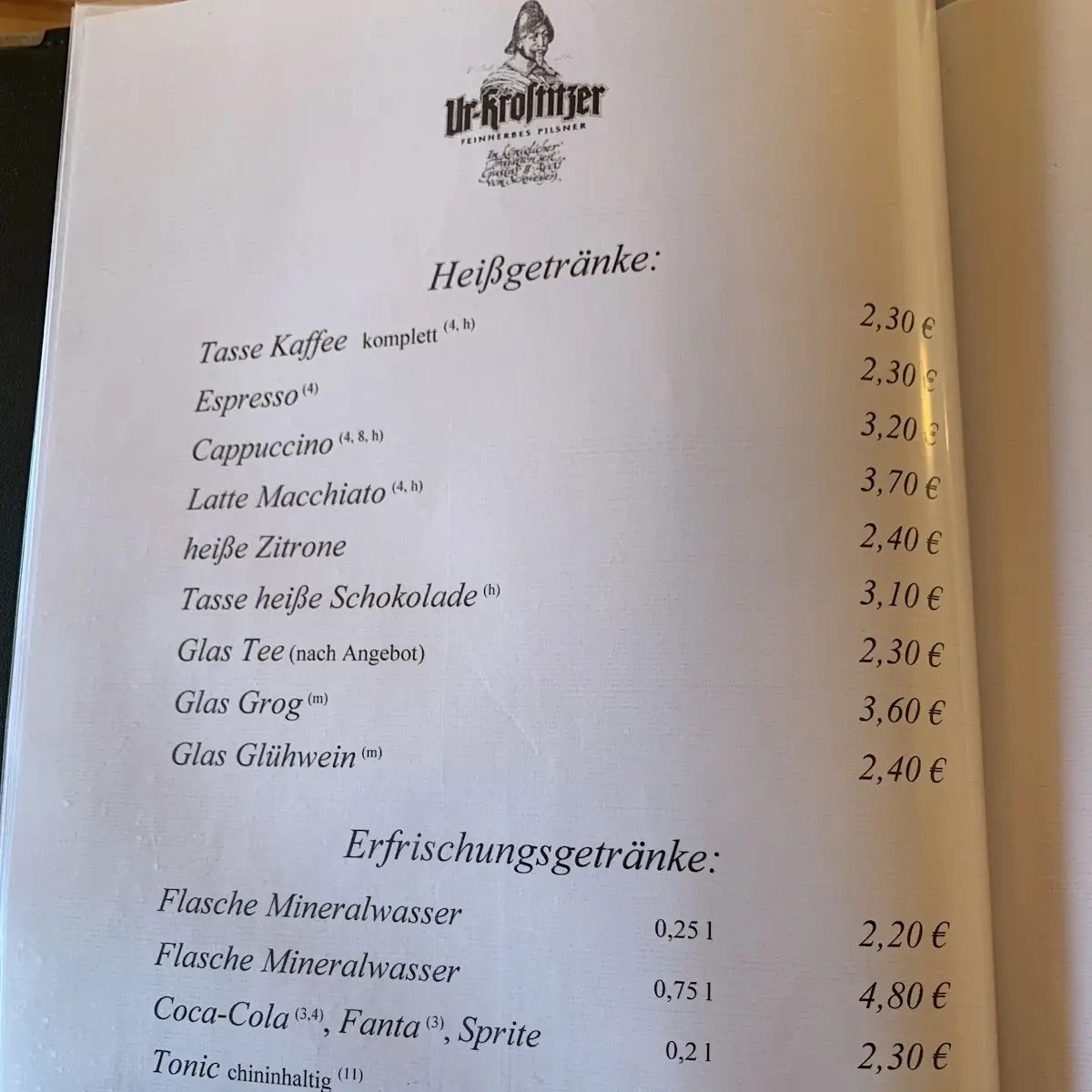Speisekarte photo 2