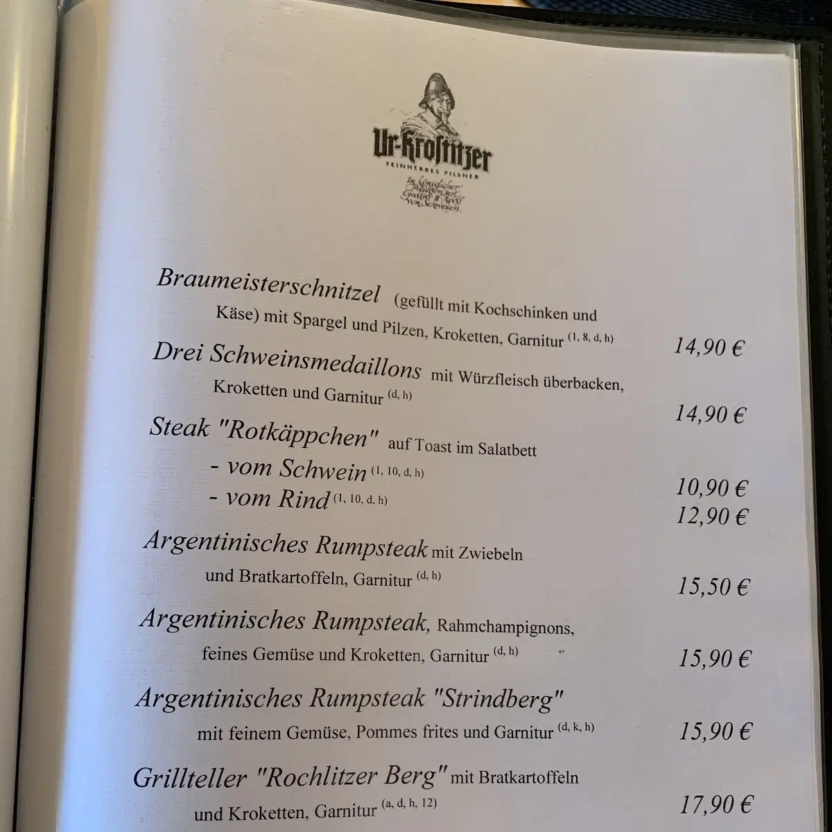 Speisekarte photo 3