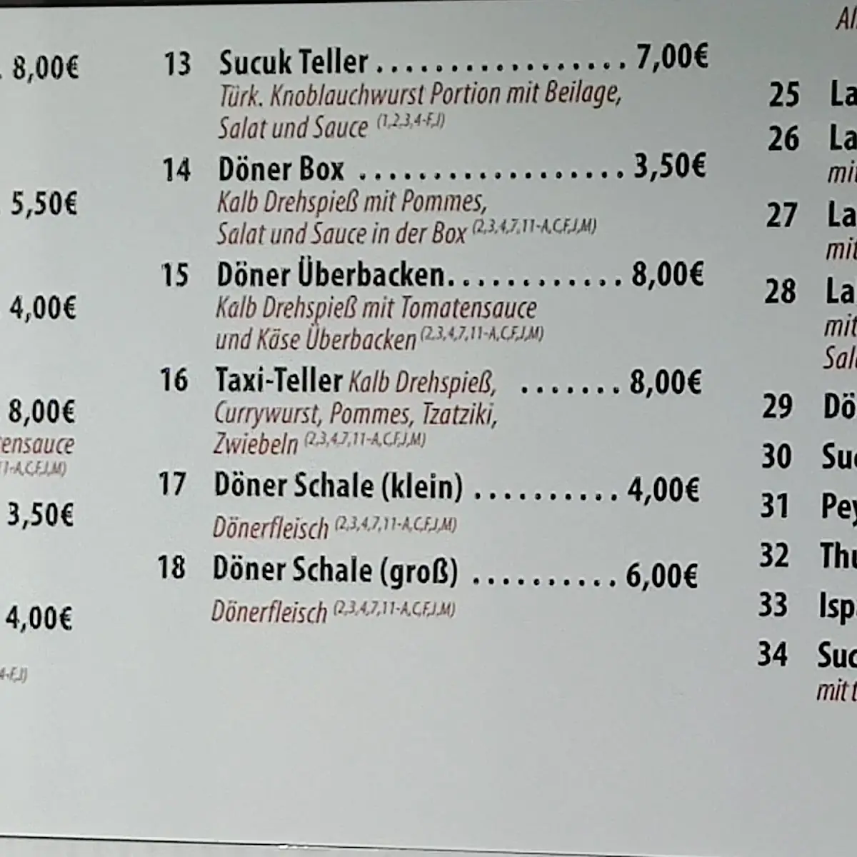 Speisekarte photo 9