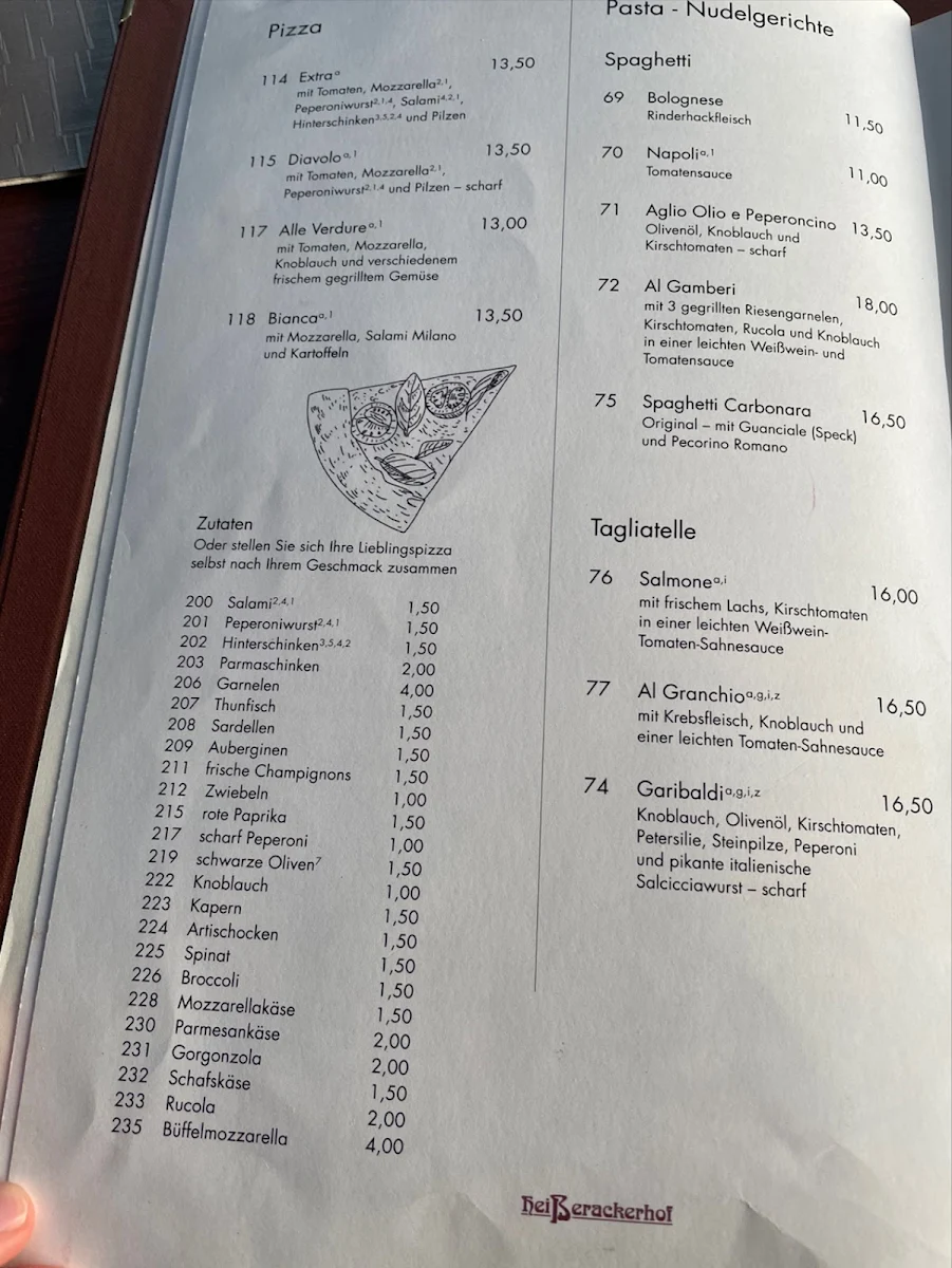 Speisekarte photo 2