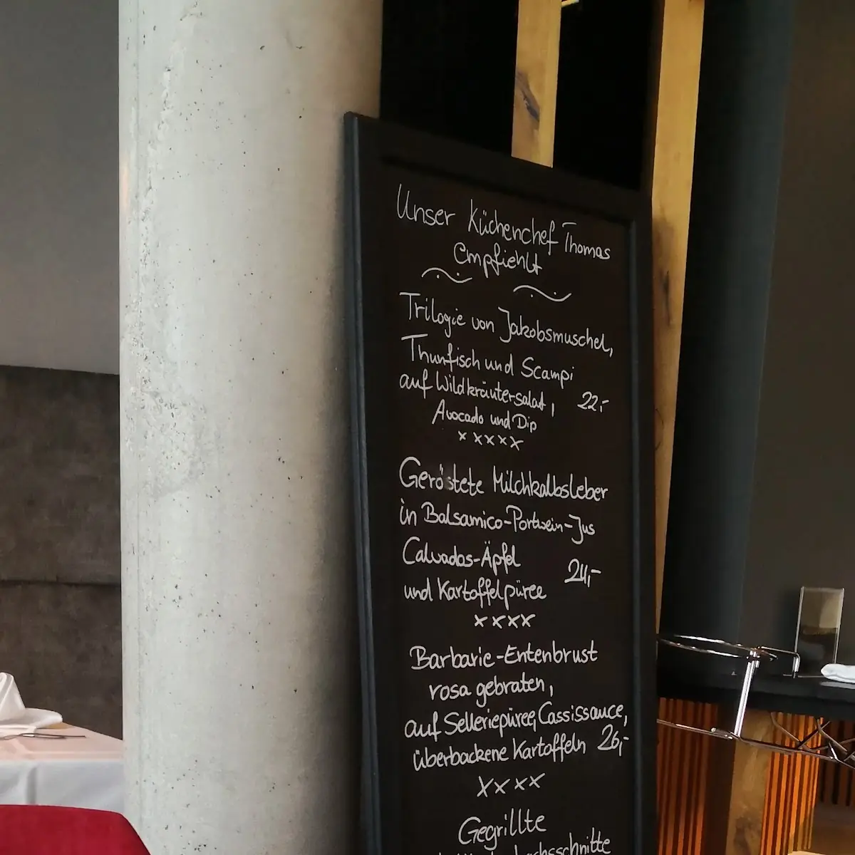 Speisekarte, DAS MAXX - Restaurant & Bar