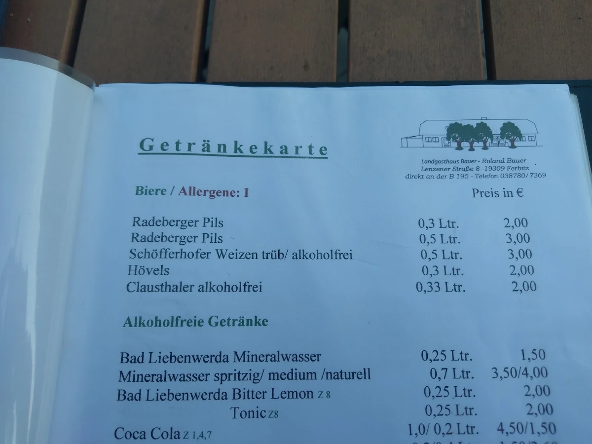 Speisekarte photo 1