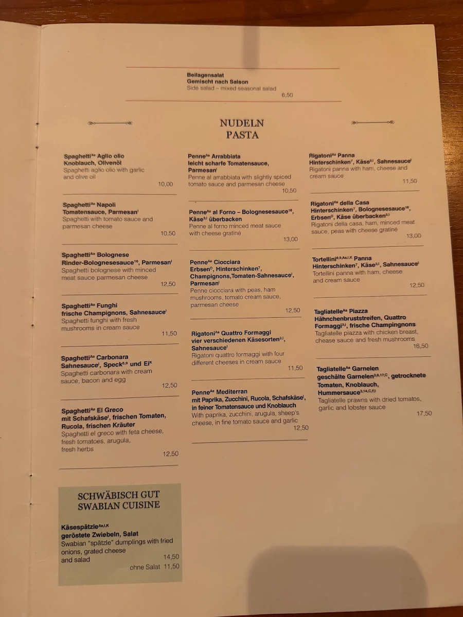 Speisekarte photo 1