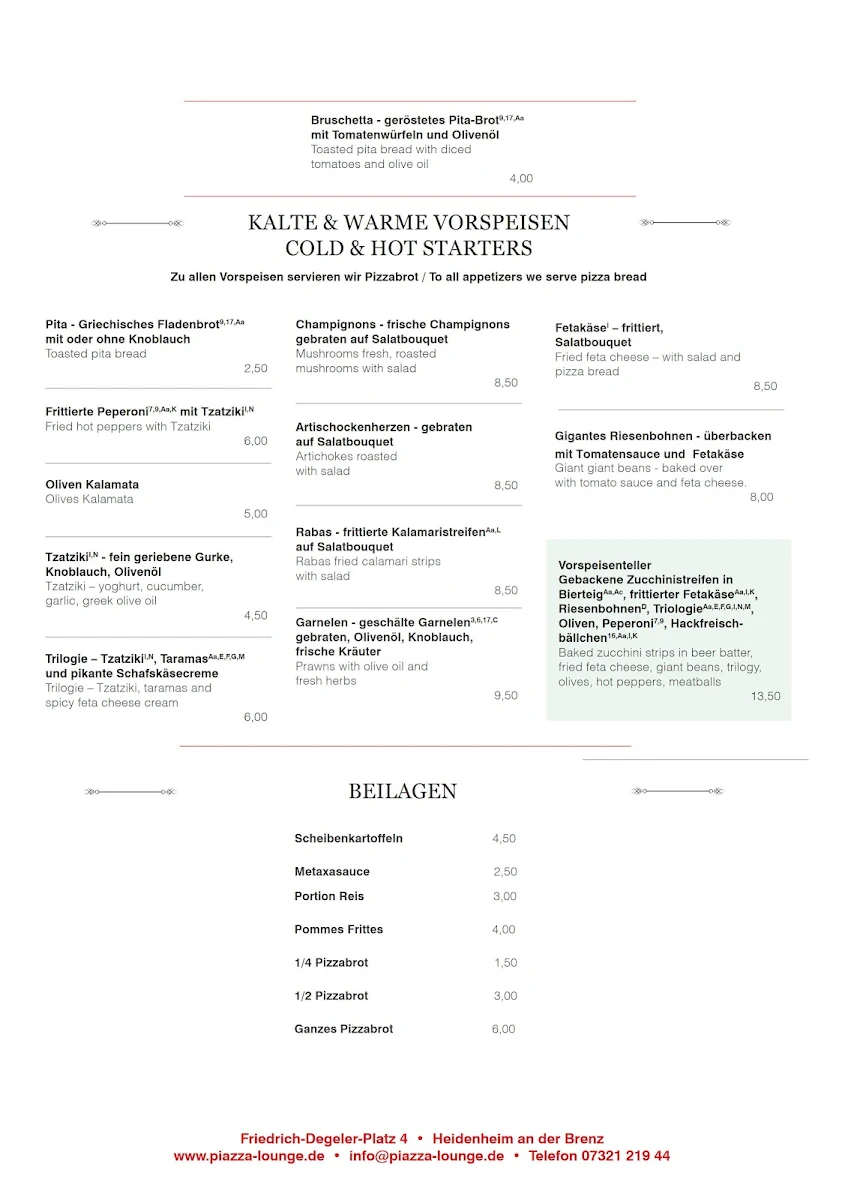 Speisekarte photo 2