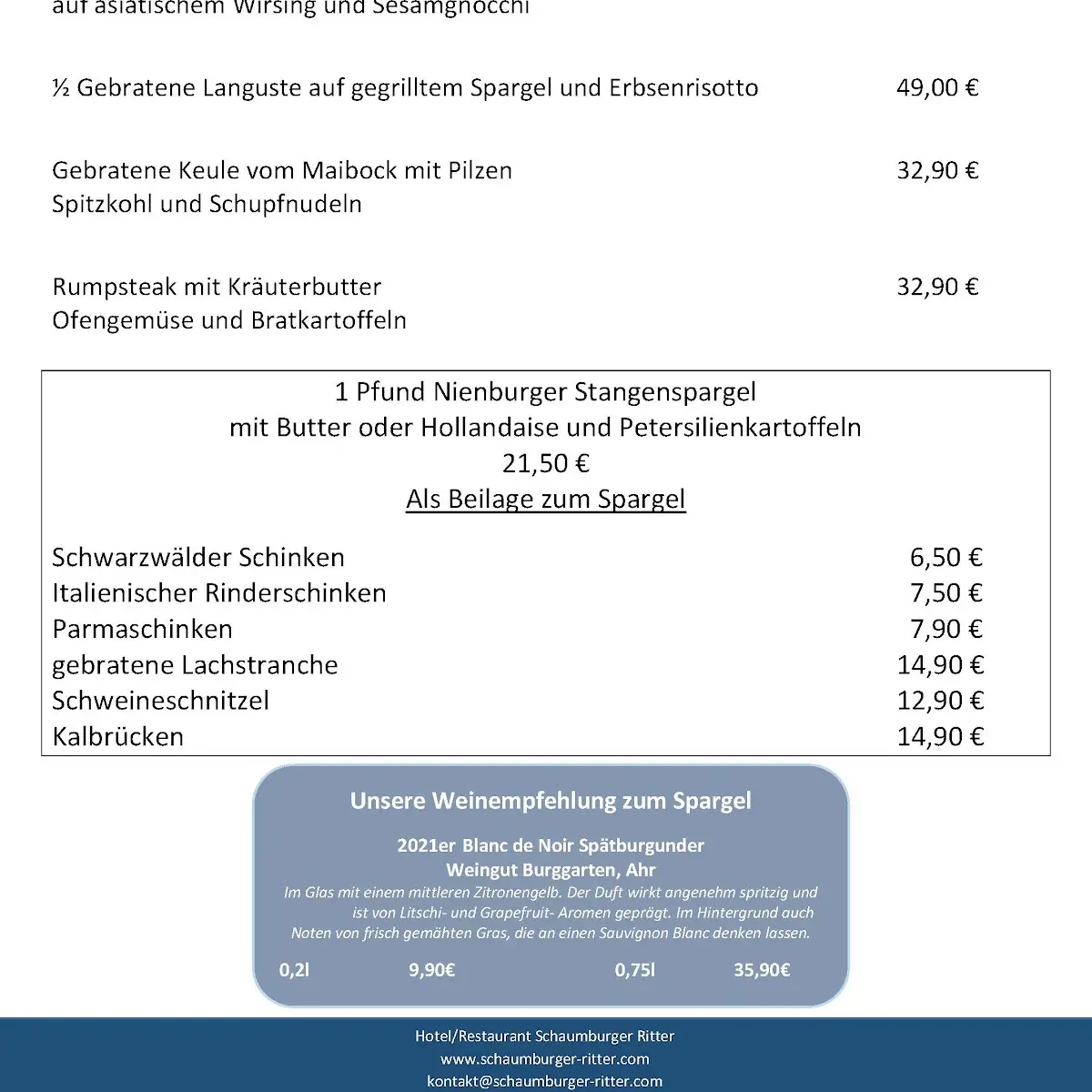 Speisekarte photo 3