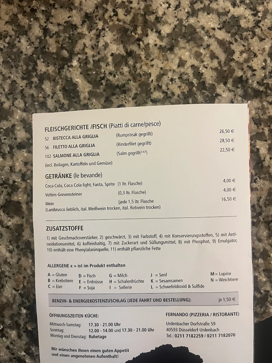 Speisekarte photo 1
