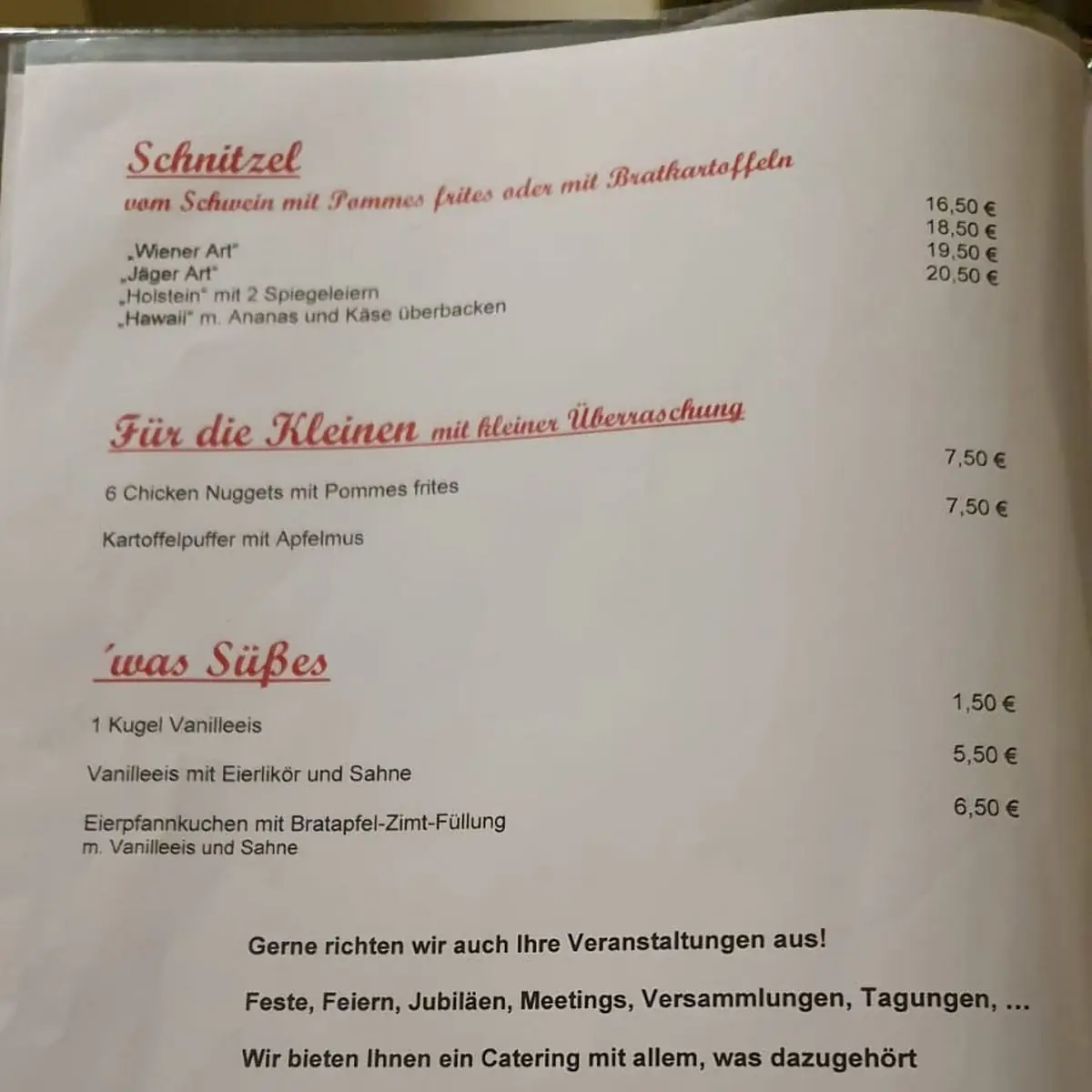 Speisekarte photo 1