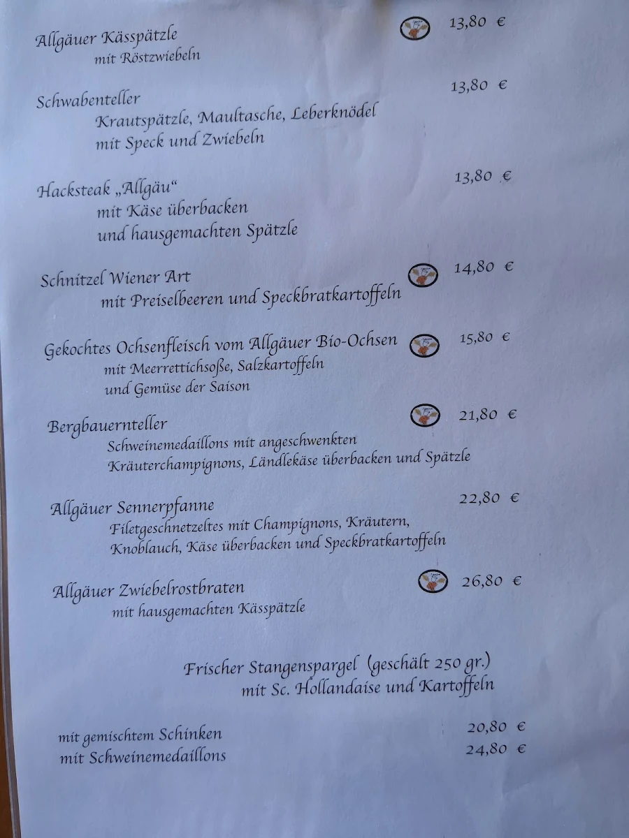 Speisekarte photo 2