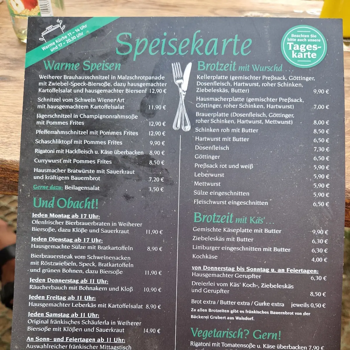 Speisekarte photo 5