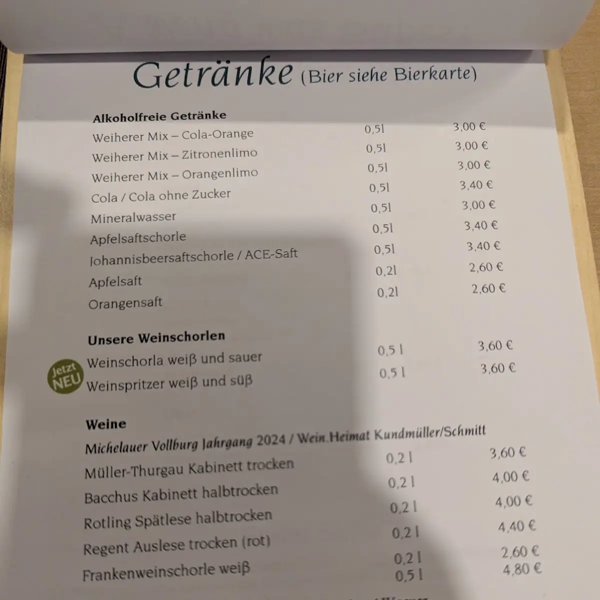 Speisekarte photo 6