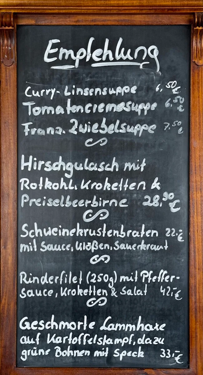 Speisekarte, Hotel & Restaurant Altes Brauhaus Königslutter