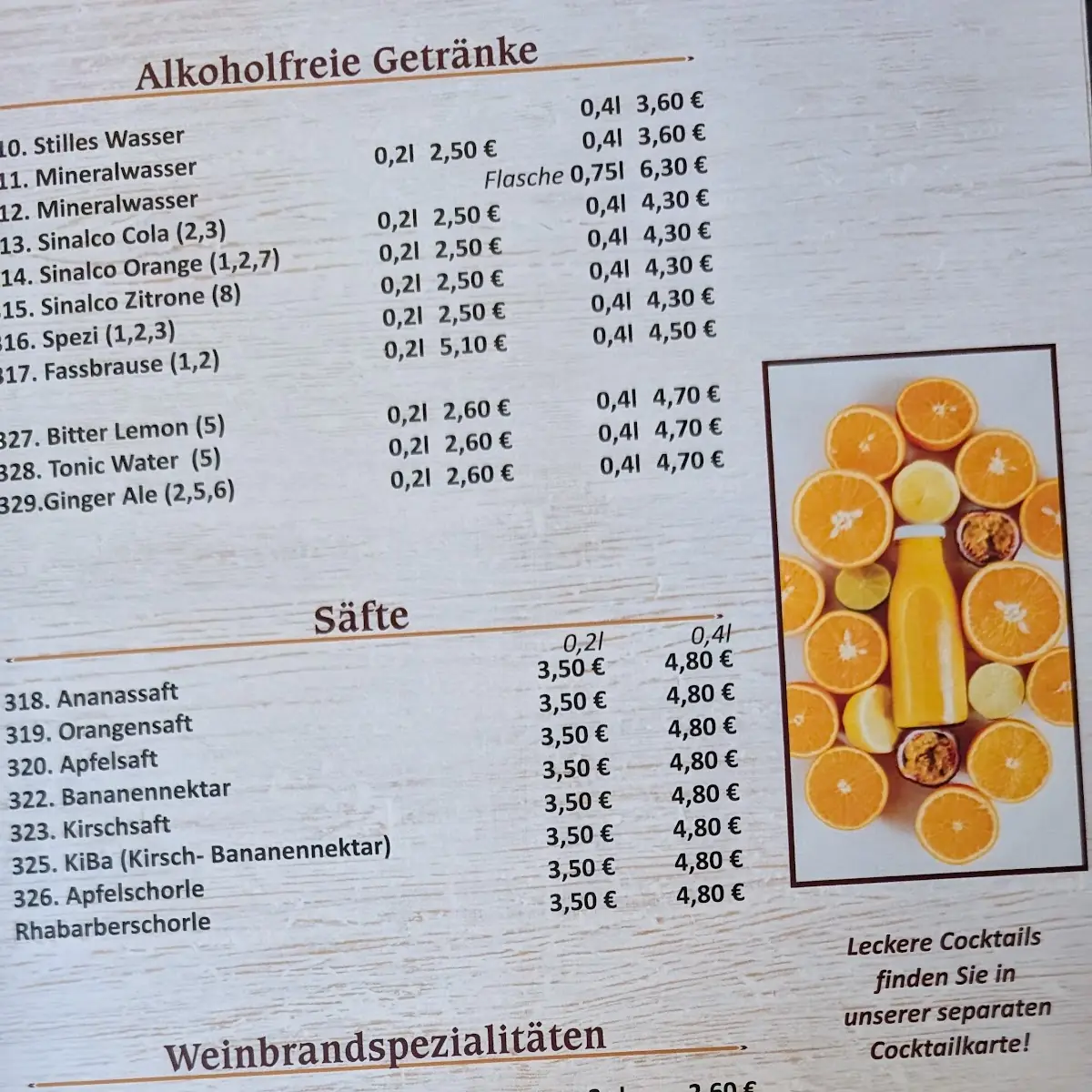 Speisekarte photo 1