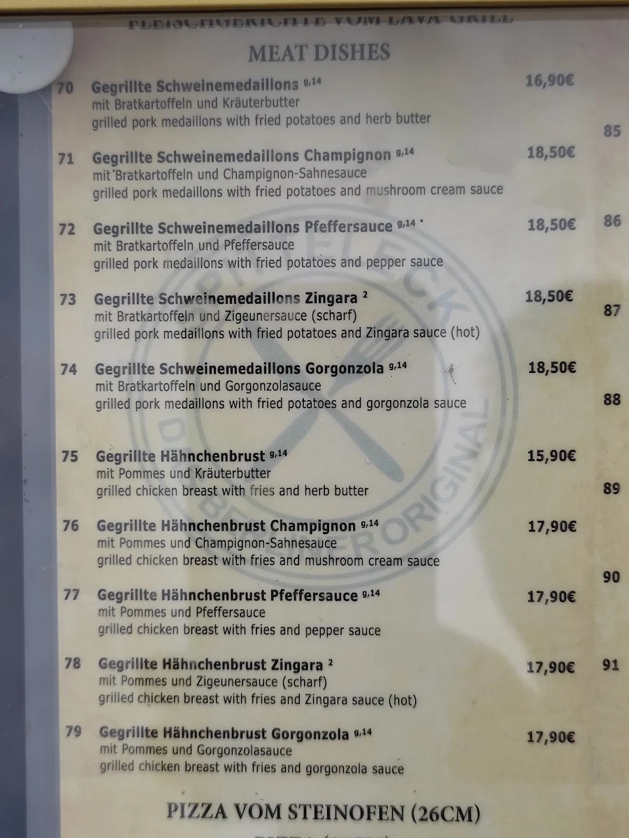 Speisekarte photo 2